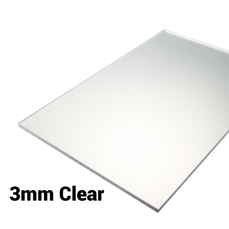 3mm Sheet / Screen / Polycarbonate Solid Clear Sheet Double Sided UV Protection Cut to Size Width 500mm & 610mm & 1000mm & 1220mm