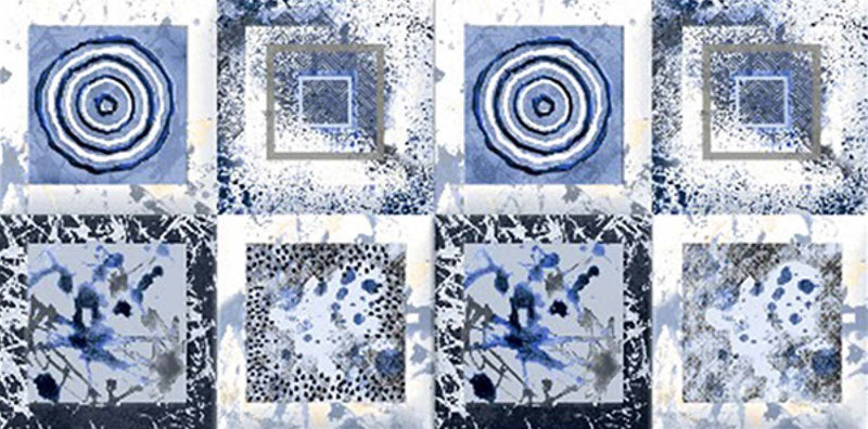 Bianco Blue Decor 40x80cm Porcelain Wall Tile (4041)