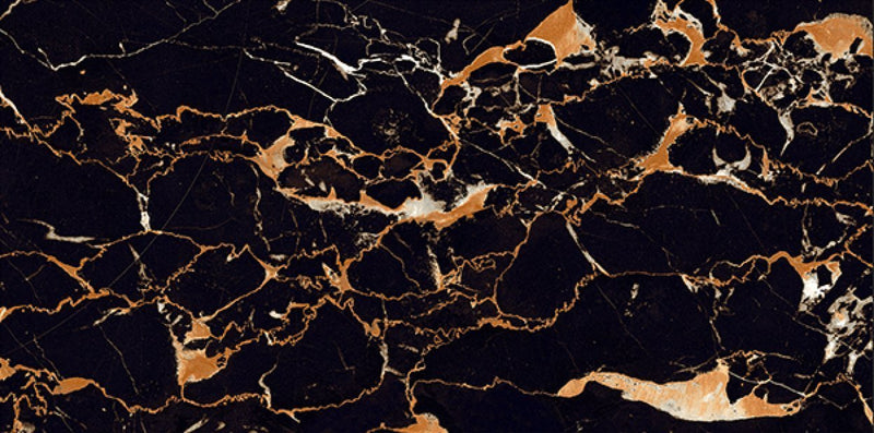 Black Potro 60x120cm Porcelain Floor Tile (4302)