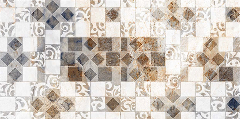 Fuel Bianco Decor 40x80cm Porcelain Wall Tile (4517)