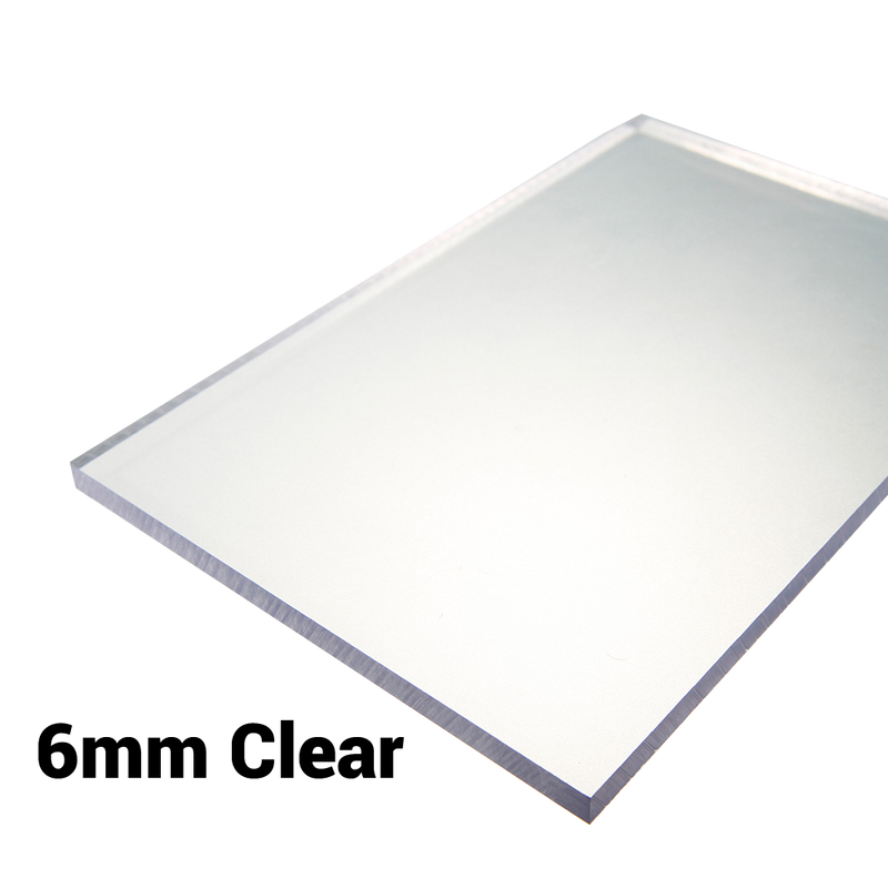 6mm Sheet / Screen / Polycarbonate Solid Clear Sheet Double Sided UV Protection Cut to Size Width 500mm & 610mm & 1000mm & 1220mm