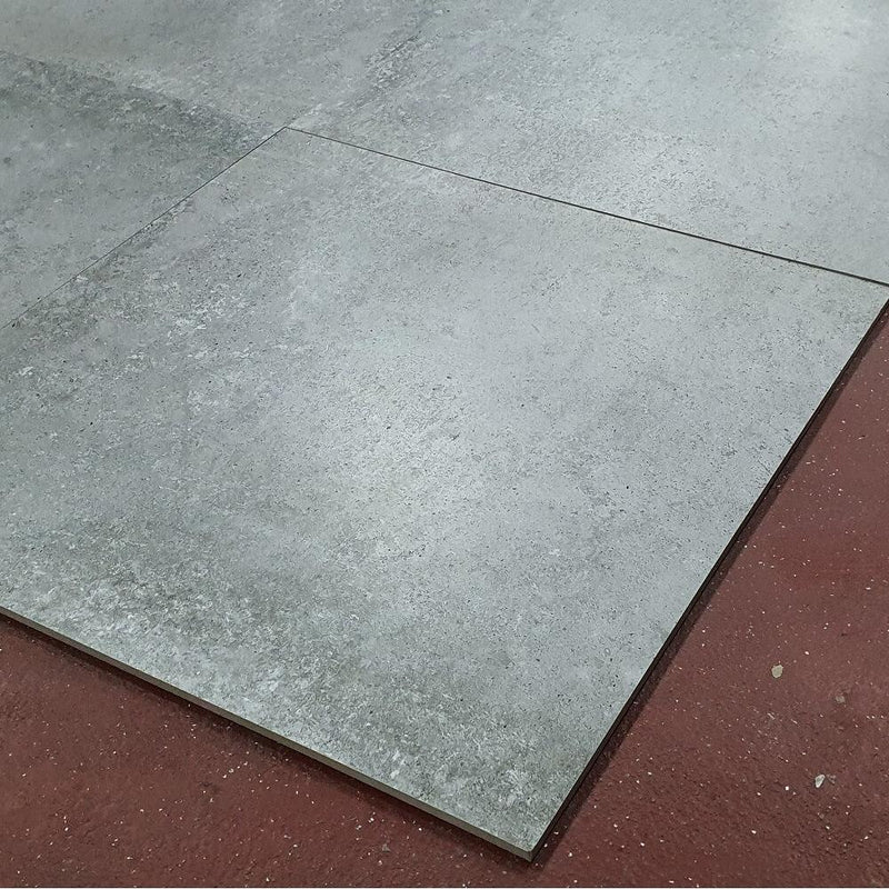 Ace Grey Rectified Matt Porcelain 600x600mm Wall and Floor Tiles