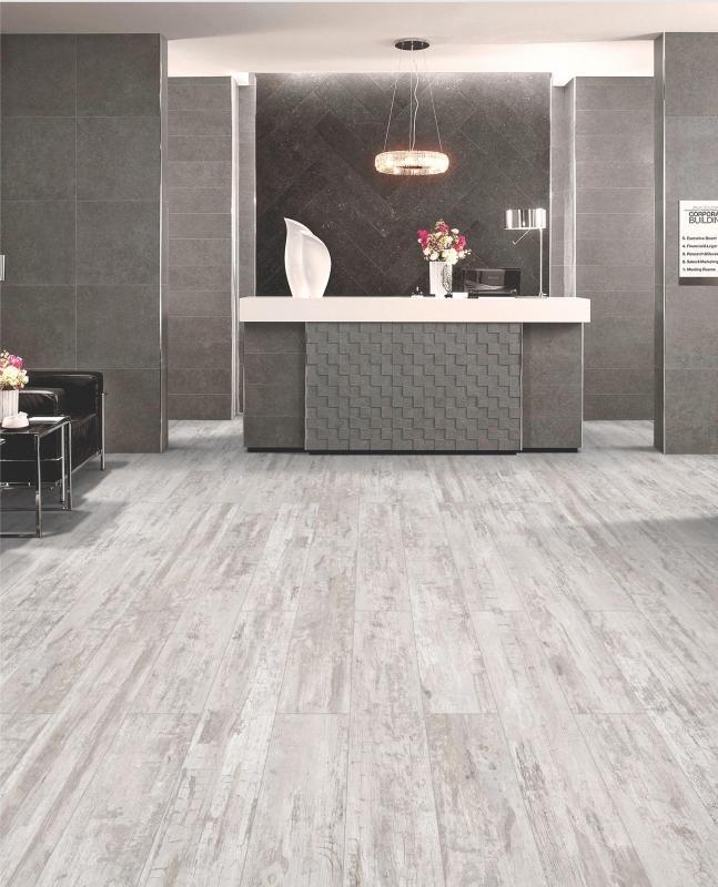 Amazon White 20x120cm Porcelain Wall and Floor Tile (Wood Collection)
