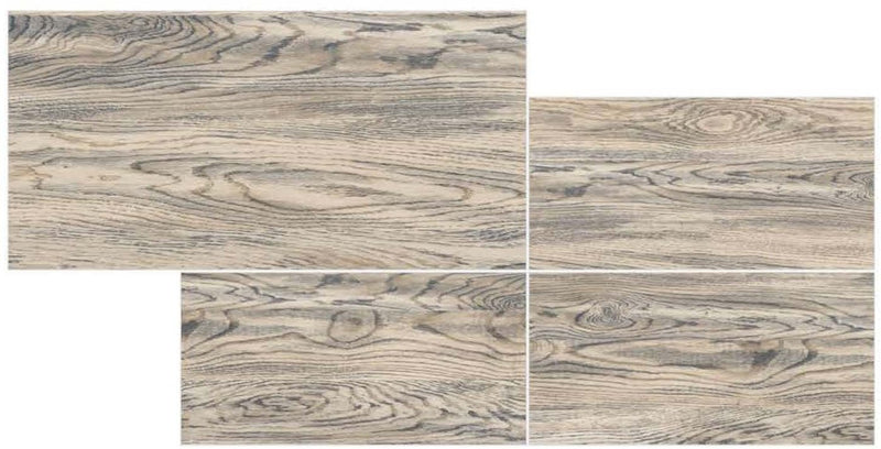 Black Wood 30x60cm Porcelain Wall and Floor Tile (GVT Series)