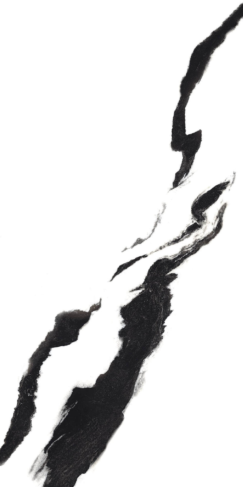 Black Panda Rectified Large Format Polished Stone Effect Porcelain 800x1600mm Floor Tiles