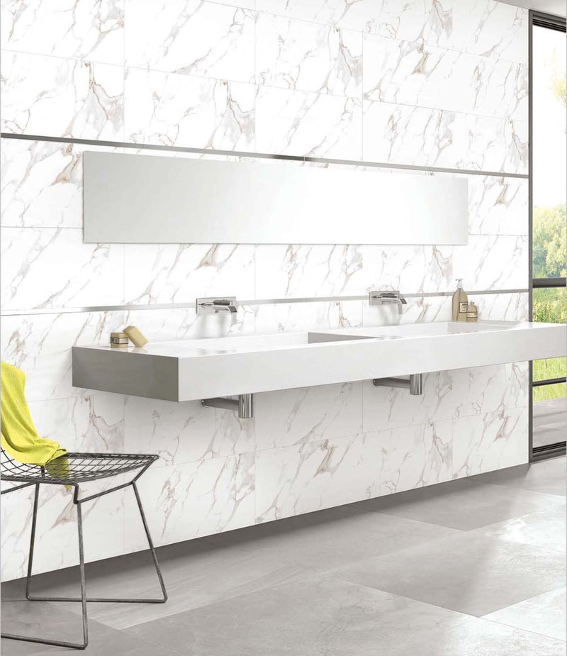 Calcata Black 30x60cm Porcelain Wall and Floor Tile (PGVT Series)