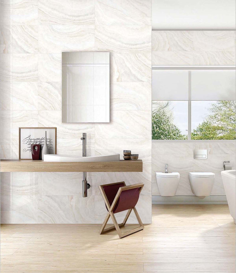 Casiopea White 30x60cm Porcelain Wall and Floor Tile (PGVT Series)