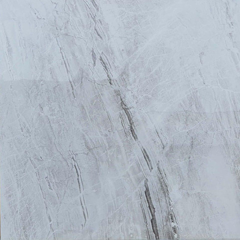 Jupiter Bianco Rectified Large Format Polished Stone Effect Porcelain 1200x1200mm Floor Tiles
