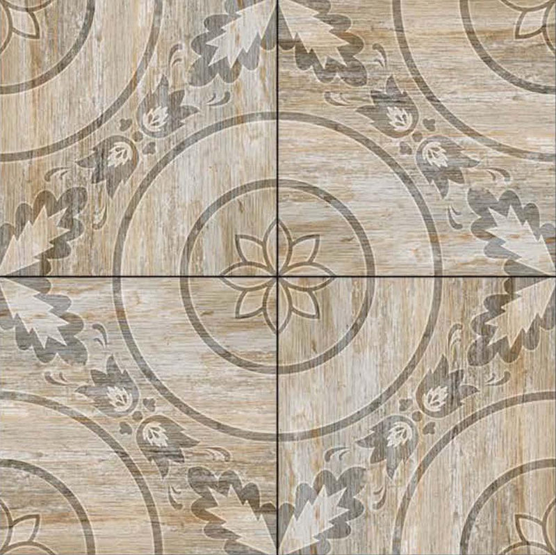 Karachi Flora 40x40cm Porcelain Floor Tile (Parking Series)