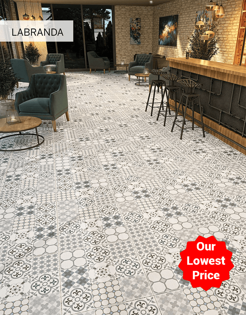 Labranda Mix Rectified Matt Porcelain 20mm 600x600mm Indoor and Outdoor Floor Tile - Decoridea