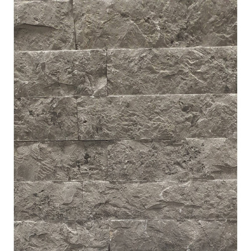 Mulley Grey Natural Stone Marble Split Face 300x70mm Decorative Wall Tile