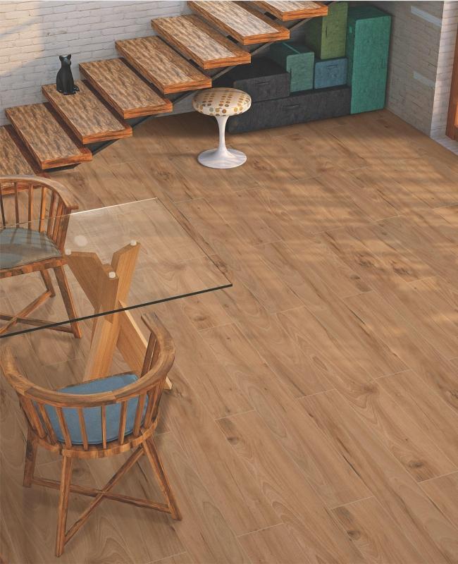 Oxford Brown 20x120cm Porcelain Wall and Floor Tile (Wood Collection)