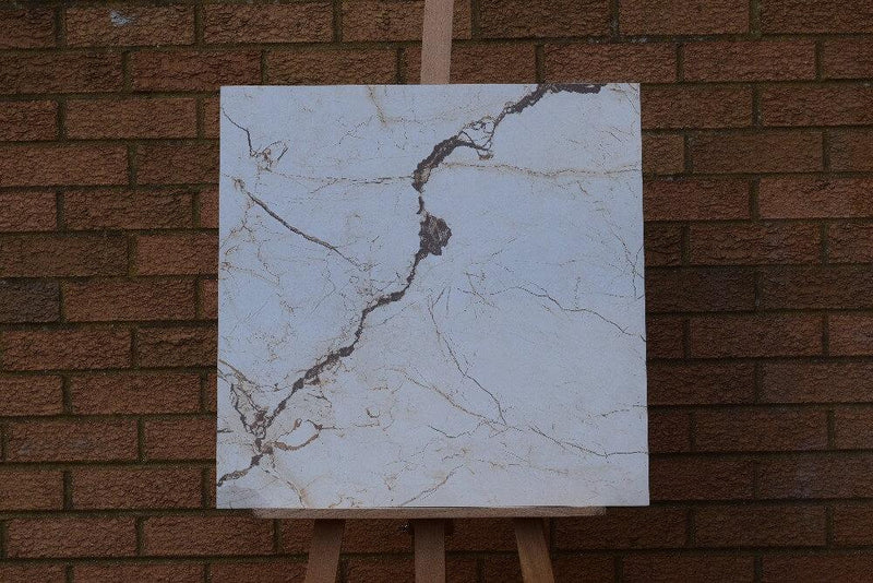 Pearl Vitara Brown Rectified Polished Glazed Porcelain 600x600mm Wall and Floor Tiles SQM Price is £18.50 - Decoridea.co.uk