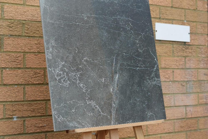Regal Onyx Nero Rectified Polished Glazed Porcelain 600x600mm Wall and Floor Tiles SQM Price is £18.50 - Decoridea.co.uk