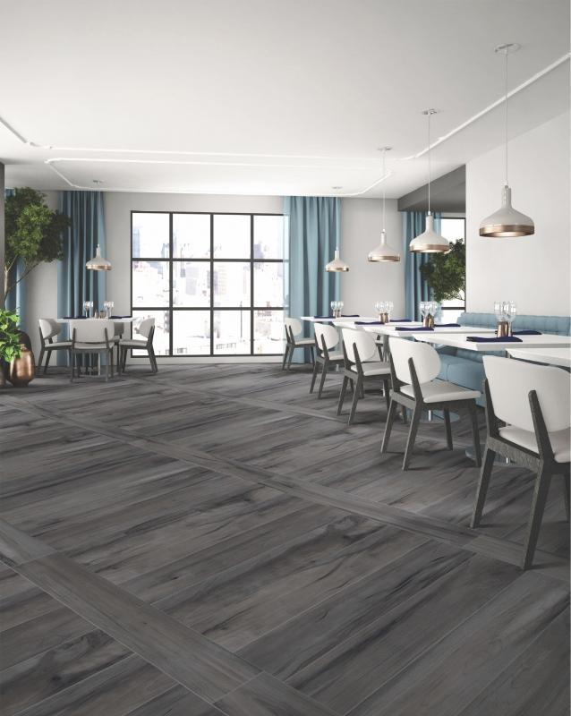 Sahara Black 20x120cm Porcelain Wall and Floor Tile (Wood Collection)