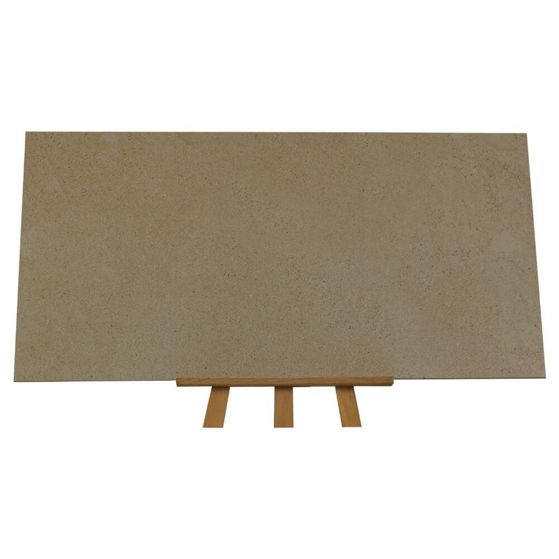 Sand Dark Rectified Large Format Matt Stone Effect Porcelain Floor & Wall Tiles 600x1200mm (4590) - Decoridea