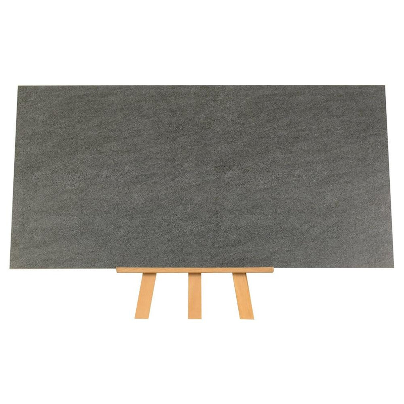 Sandstone Grafito Rectified Large Format Matt Stone Effect Porcelain Floor & Wall Tiles 600x1200mm (6512) - Decoridea