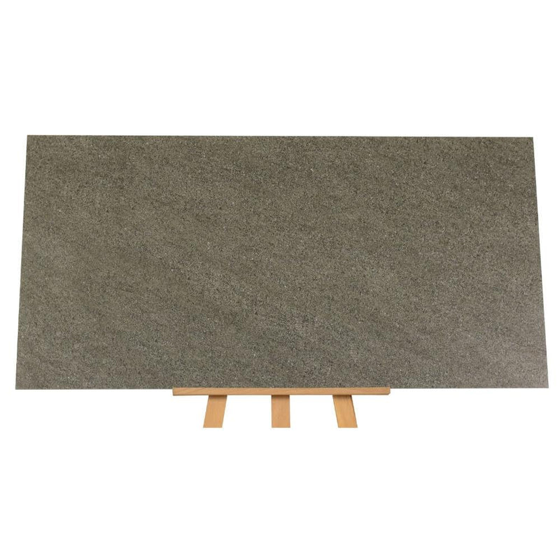Satto Grey Rectified Large Format Matt Stone Effect Porcelain Floor & Wall Tiles 600x1200mm (12596) - Decoridea