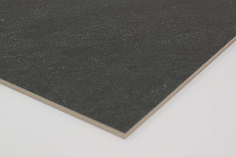 Satto Black Rectified Large Format Matt Stone Effect Porcelain Floor & Wall Tiles 600x1200mm (12595) - Decoridea