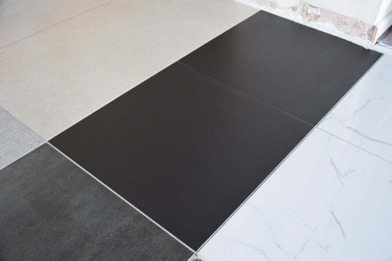 Super Mega Black Rectified Matt Porcelain 600x600mm Wall and Floor Tile - Decoridea