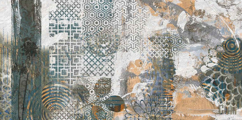 Tumbled Blue HL 30x60cm Porcelain Wall and Floor Tile (GVT Series)