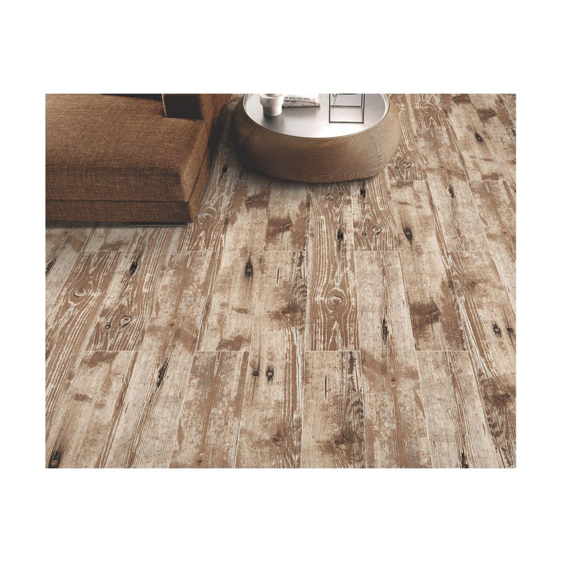 Timeline Rust 20x120cm Porcelain Wall and Floor Tile (Wood Collection)