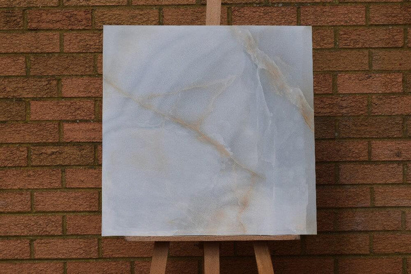 Vanila Onyx Rectified Polished Glazed Porcelain 600x600mm Wall and Floor Tiles SQM Price is £18.50 - Decoridea.co.uk