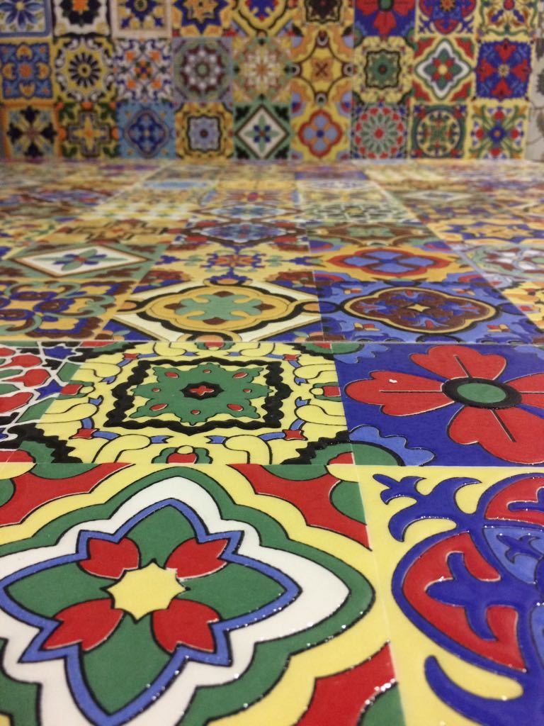 Victorian Inca Glazed Wall and Floor Tile