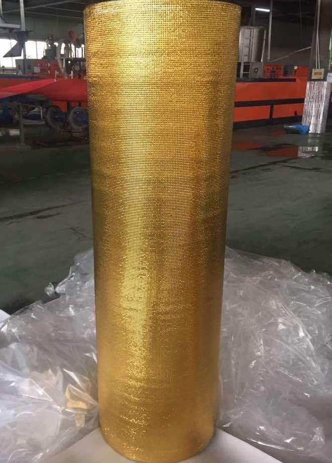 Double Side Grid Golden Foil EPE Foam Insulation 3mm
