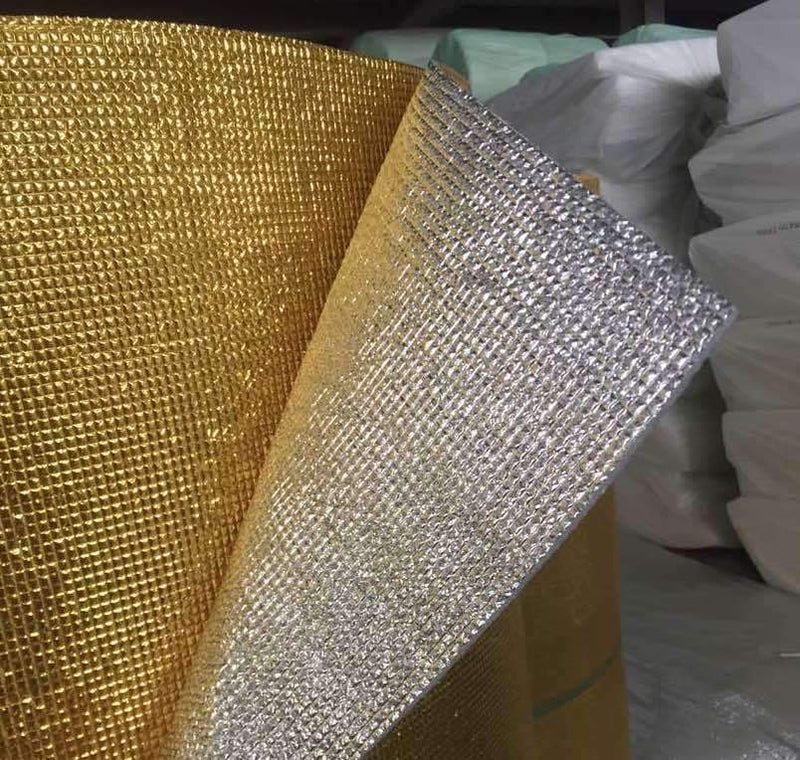 Double Side Grid Golden-Silver Foil EPE Foam Insulation 3mm