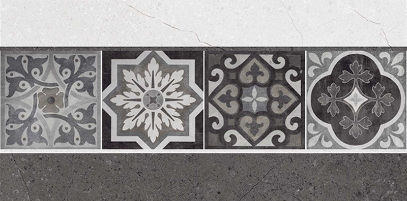 Inbloom Gris Decor 40x80cm Porcelain Wall Tile (4017)