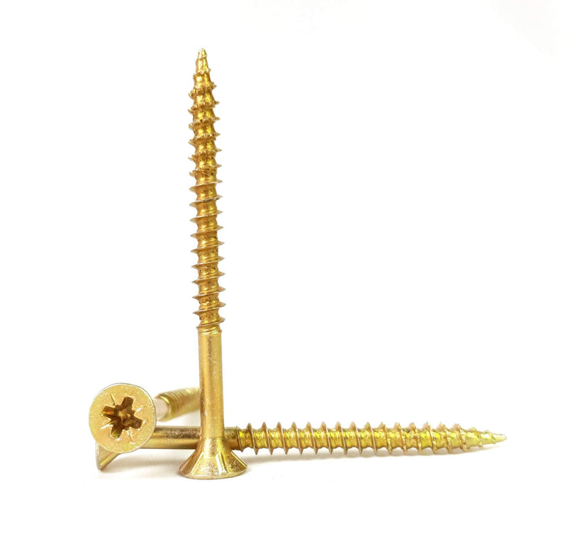 Multi Purpose Power Screws Yellow Galvanized From £3.74 - Decoridea.co.uk