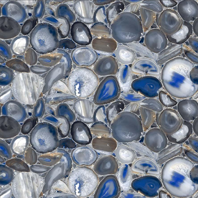 Agate Blue 60x60cm Porcelain Floor Tile (4301)