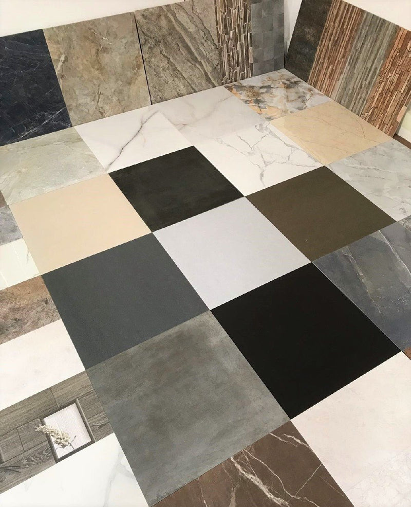Oxidium Nero Rectified Matt Porcelain 600x600mm Wall and Floor Tile (12547) - Decoridea