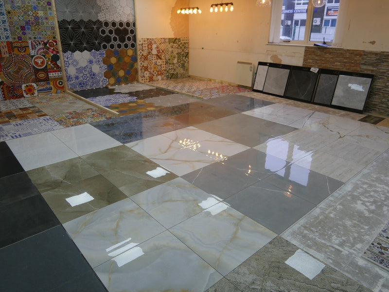 Rossa Bianco Rectified Matt Porcelain 600x600mm Wall and Floor Tile SQM Price is £18.50 - Decoridea.co.uk