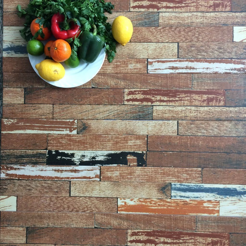 Cherry Wood Effect Glazed Wall and Floor Tile