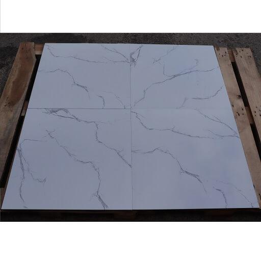 Alaska White Rectified Polished Porcelain 600x600mm Wall and Floor Tiles