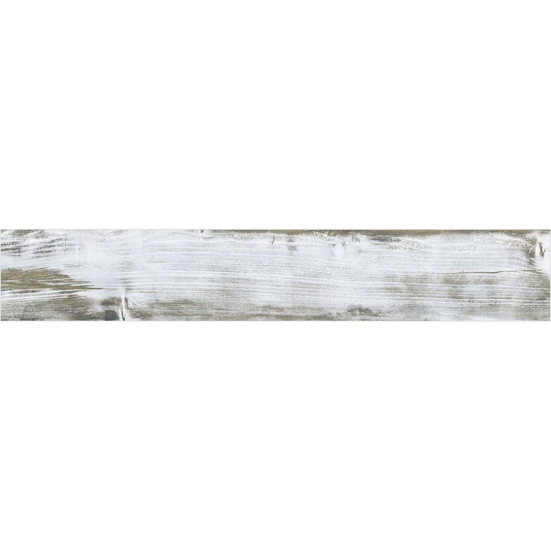Carbon White 20x120cm Porcelain Wall and Floor Tile (Wood Collection)