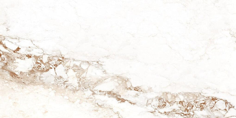 Carrara Borghini Rectified Large Format Polished Stone Effect Porcelain 1200x2400mm Floor Tiles
