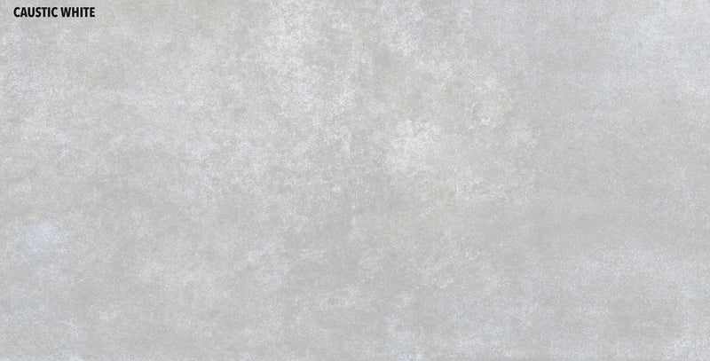 Caustic White 300x600mm Rectified Matt Porcelain Wall and Floor Tile SQM Price is £14.90 - Decoridea.co.uk