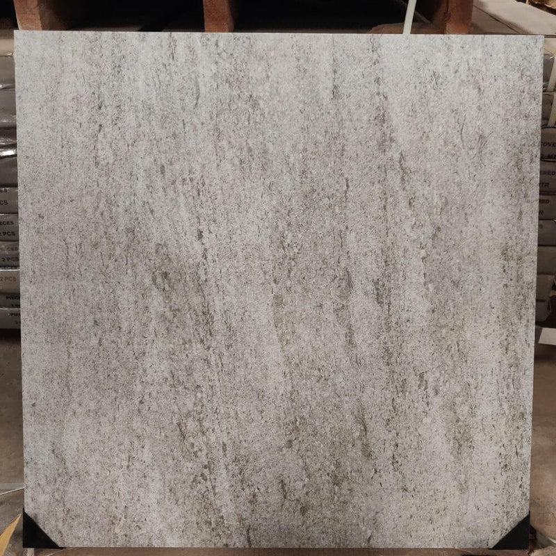 Core Stone Grey Rectified Matt Porcelain 20mm 600x600mm Indoor and Outdoor Floor Tile