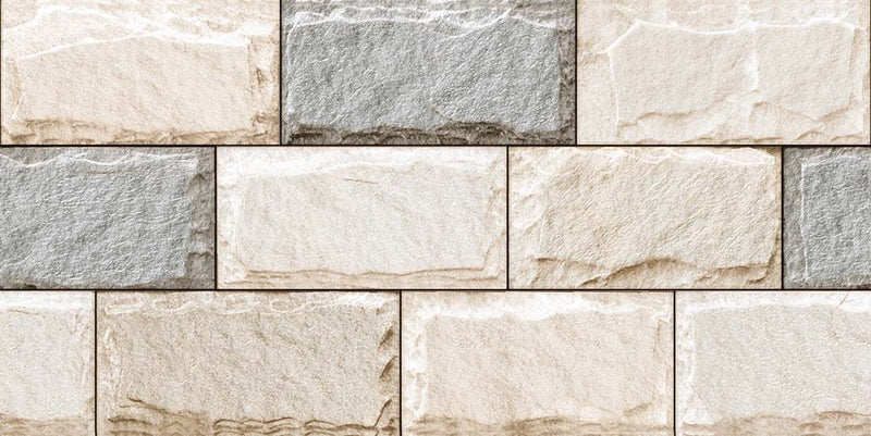 Gabbro White 30x60cm Porcelain Wall Tile (Elevation Series)