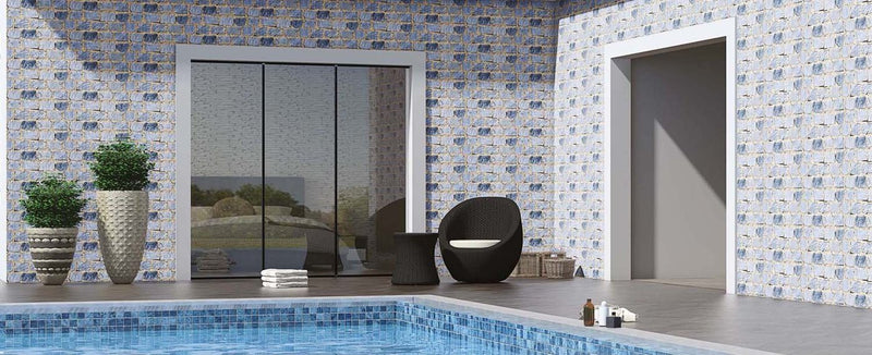 Mudstone Blue 30x60cm Porcelain Wall Tile (Elevation Series)