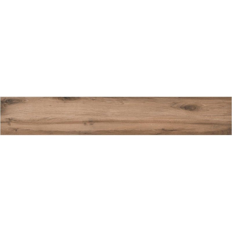 Mapple Brown 20x120cm Porcelain Wall and Floor Tile (Wood Collection)