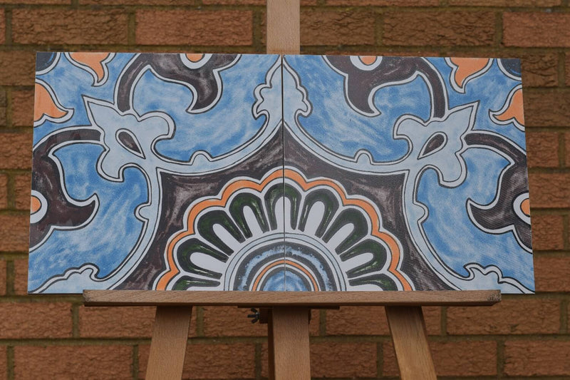 Mexican Blue Crocus Rectified Matt Ceramic 300x300mm Wall and Floor Tile