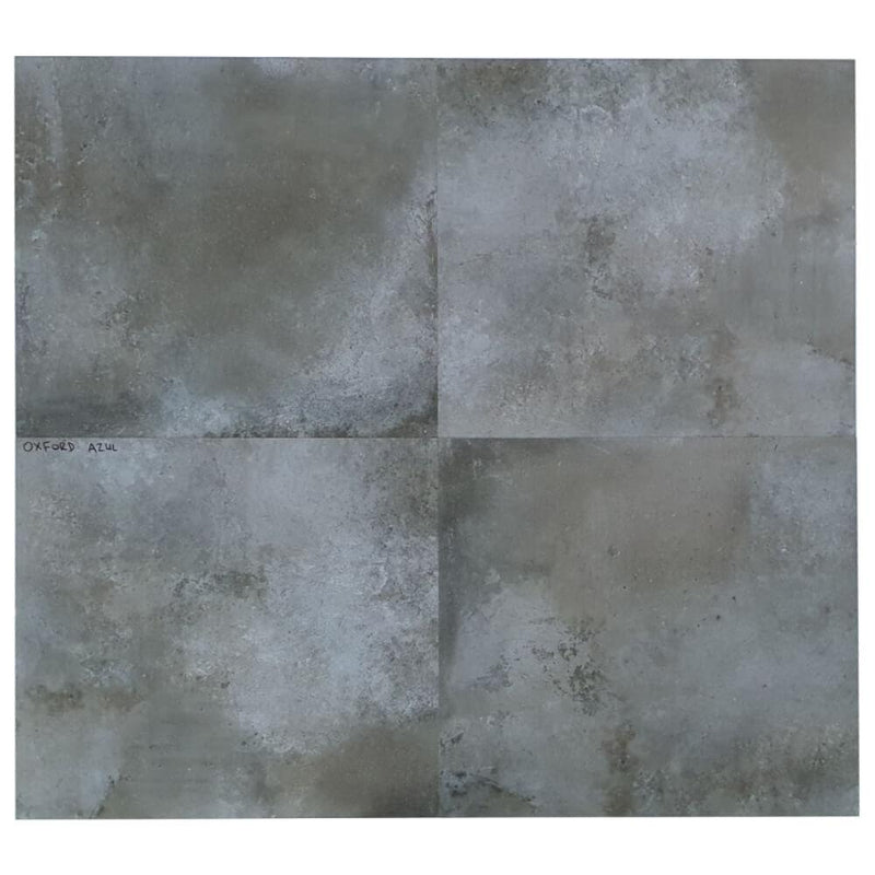 Oxford Azul Rectified Matt Stone Effect Porcelain 800x800mm Wall and Floor Tiles