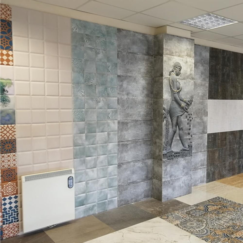 Piazza Acces Green DK 300x300mm Decorative Matt Ceramic Wall Tile - Decoridea