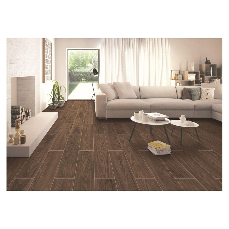 Pine Wood Cherry 20x120cm Porcelain Wall and Floor Tile (Wood Collection)