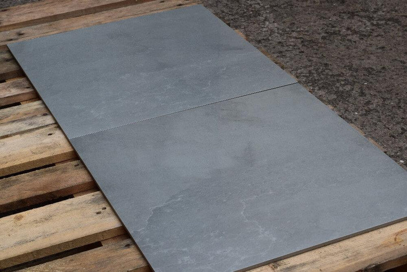 Plast Grey Rectified Polished Glazed Porcelain 600x600mm Wall and Floor Tiles SQM Price is £18.50 - Decoridea.co.uk