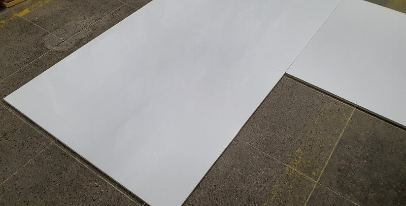 Polish White Rectified Polished Porcelain 600x600mm Wall and Floor Tiles